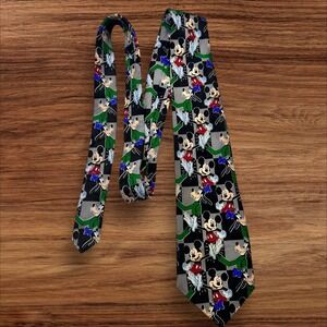Mickey Unlimited‎ Tie Mickey Mouse & Goofy Novelty Print Mens
